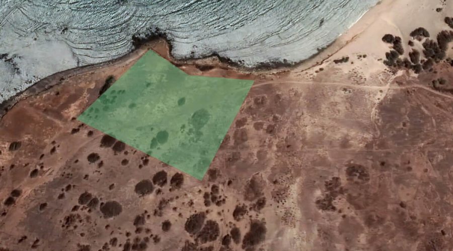 large beach front plot of land size of 16345 m2 for exclusive eco-resort for sale near calheta and morro on ilha do maio in cape verde